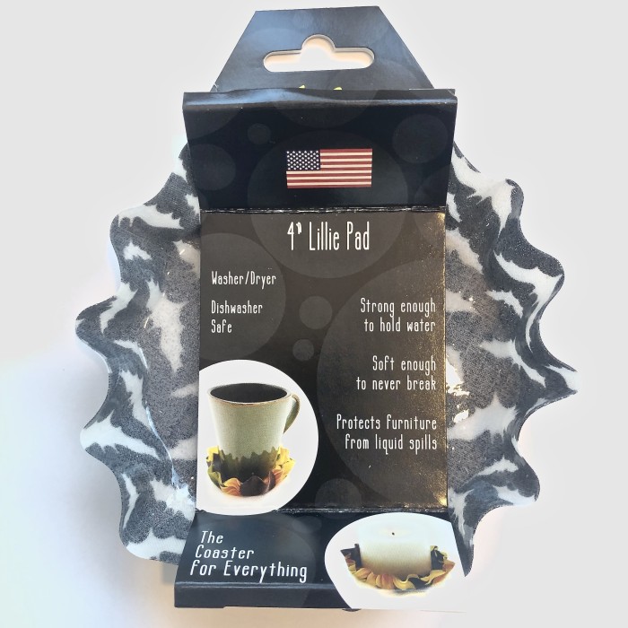 Silicone Black And White Bats Coaster