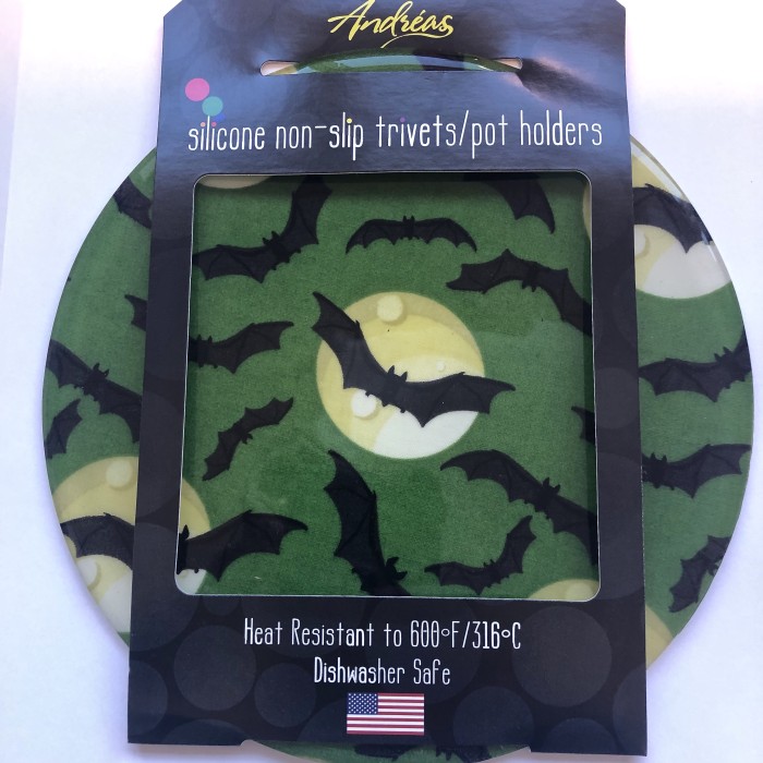 Silicone Green And Yellow Non Slip 7 1/2 Inch Trivet/Pot Holder - Product Image