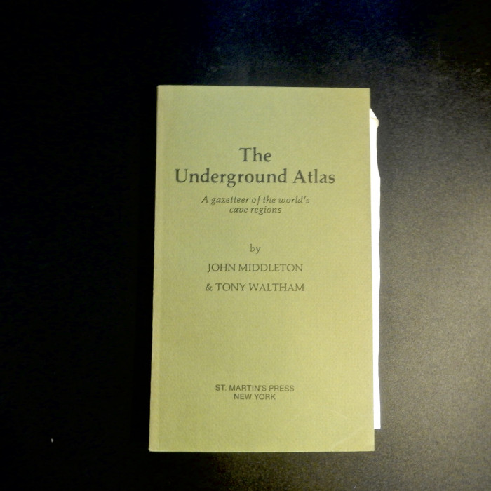 The Underground Atlas by Middleton and Waltham, 1986, Uncorrected page proofs - Product Image