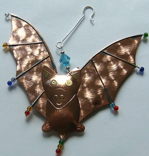 Hand Crafted Bat Ornament - Product Image