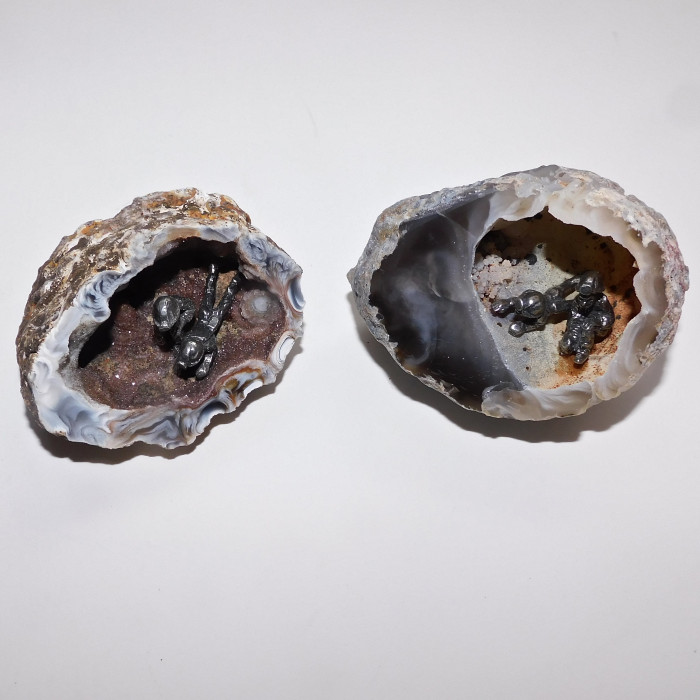 Two Cavers In A Geode - Product Image
