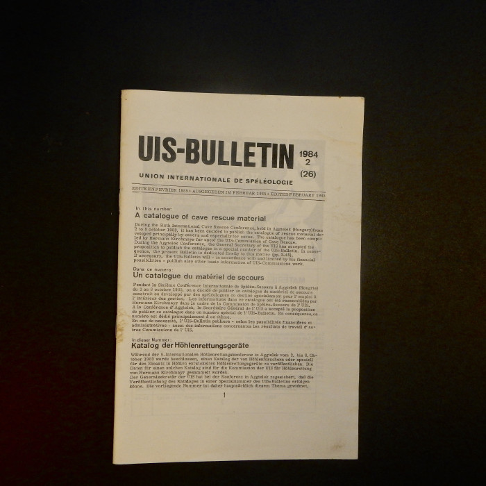 UIS-Bulletin 1984-2 - Product Image