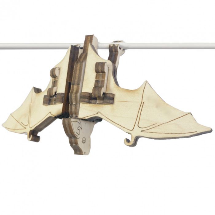 Wooden Bat 3D Fidget Puzzle - Product Image